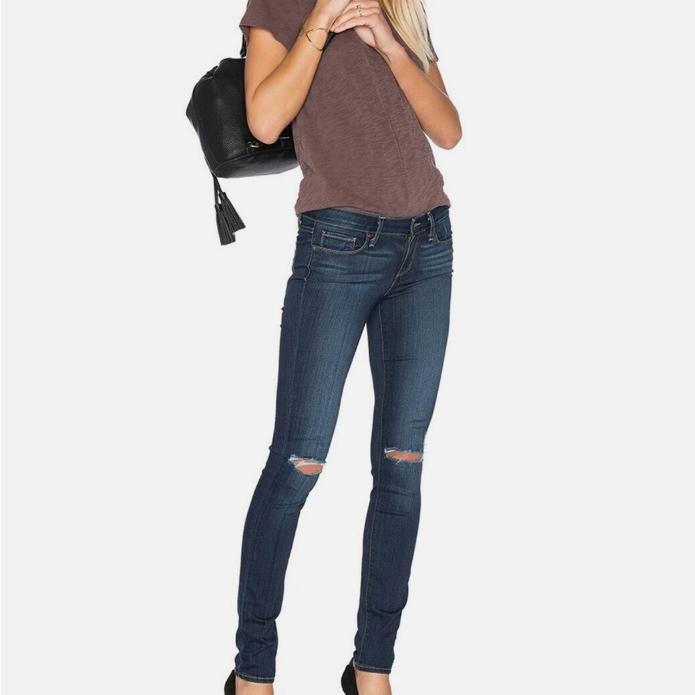 PAIGE Verdugo Ultra Skinny Jeans with Distressed Details